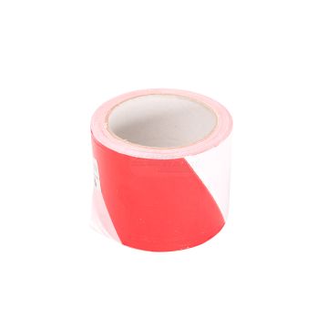 Červená a biela výstražná páska 75 MM X 100 MB MARCOPOL