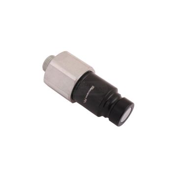 Hydraulic dry-closing quick connector, external thread plug