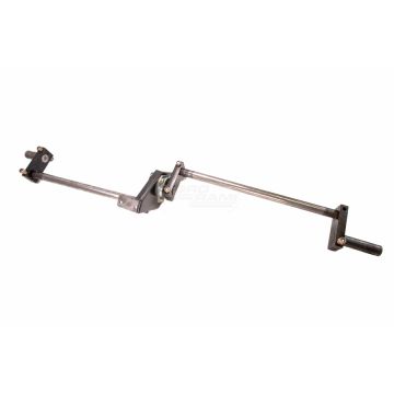 The shaft is cranked