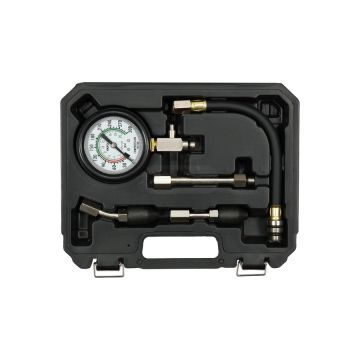 Merací prístroj na tlak kompresie s adaptérovou sadou YATO 5 ks