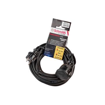 Gumový predlžovací kábel 3x2,5mmx10m ČIERNA