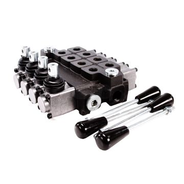 4-sekční hydraulický rozvaděč, max. průtok 40L W-ROZ40L/4 WARYŃSKI Waryński