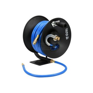 Pneumatická hadica na cievke so rýchlospojkami YATO 10mm x 15m