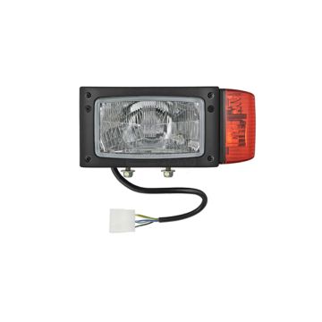 Phare avant type H4 avec câble et connecteur AMP - gauche WESEM