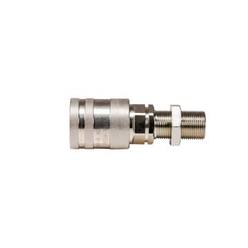 Hydraulic quick connector, long socket M22x1.5, external EURO thread