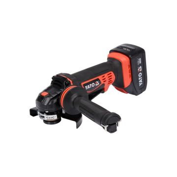Uhlová brúska s 2 akumulátormi a nabíjačkou YATO 18V 3Ah 125 mm
