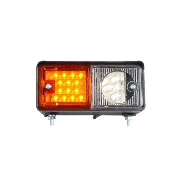 Feu avant combiné gauche à LED, 12V–24V, avec câble de 185 cm WAŚ