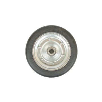 Roue en métal caoutchouté avec roulement à billes fi 25 300x70 KMG