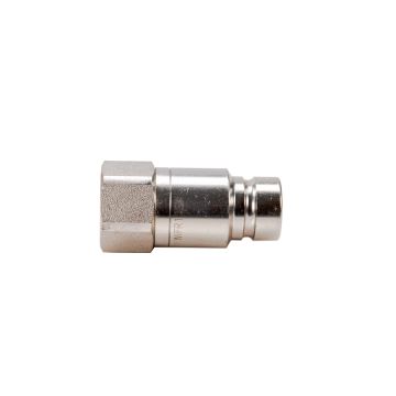Dry break hydraulic quick connector plug G1/2"BSP internal thread ISO16028