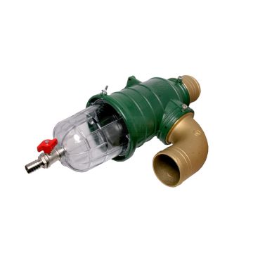 Distance siphon transfer valve with ball