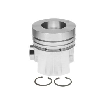 Engine piston with pin