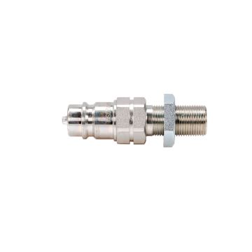 Hydraulic quick connector, long plug M20x1.5, external thread EURO (ISO 7241-A)