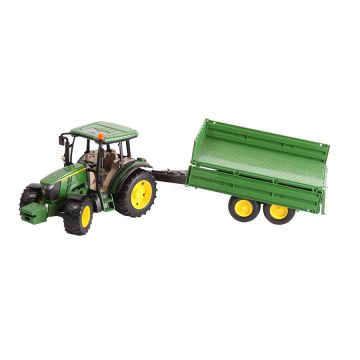 Traktor John Deere 5115M s vyklápacím prívesom Bruder 02108