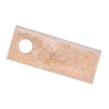 LEFT MOWER BLADE 120X48X4 FI 18,5 mm ORIGINAL - package 25 pieces