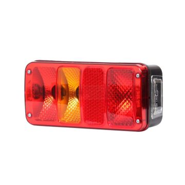 Zadné kombinované svetlo s odrazkou a bočným osvetlením ŠPZ, 12/24V WAŚ