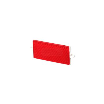 Red reflector with mounting holes WAŚ