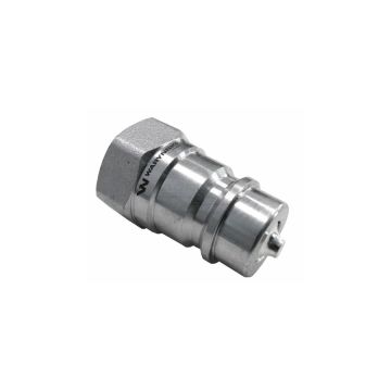 Hydraulic quick connector plug internal thread