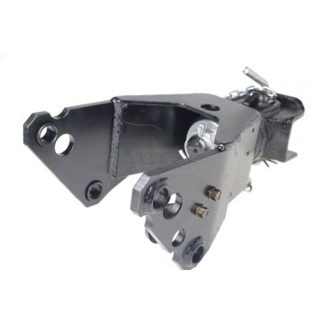 Top transport hitch for fruit grower