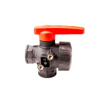 1" 3-cestný guľový ventil