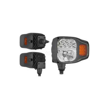 Projecteur avant avec LED, support inférieur et arrière et connecteur intégré DT04-6P - gauche WESEM