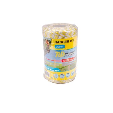 Ranger braid, white and yellow, diameter 2.5 mm/200 m.