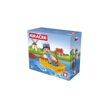 Igraceful sailor with boat