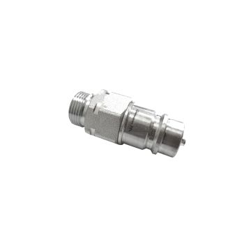Hydraulic quick connector, M22x1.5 plug, EURO external thread