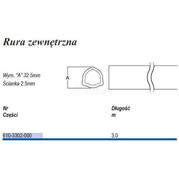 Tuyau, triangle D33 T-2, externe