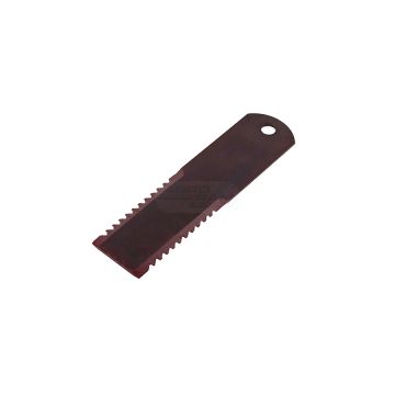 RASSPE forage harvester knife, serrated, fixed, H-195, width 50mm, hole 12mm