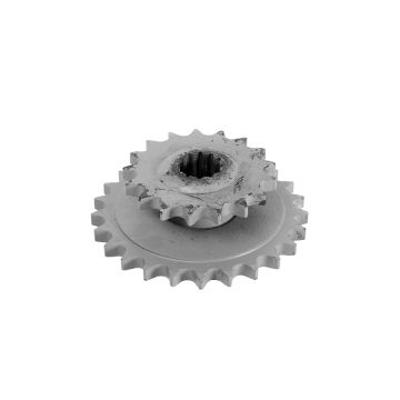 Double end sprocket complete Z17/Z25 Warfama