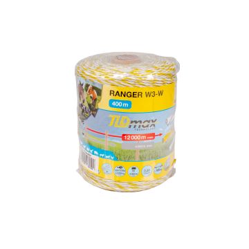 Ranger braid, white and yellow, diameter 2.5 mm/400 m
