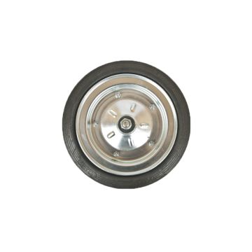 Roue en métal caoutchouté, dégagement 250x50 KMG