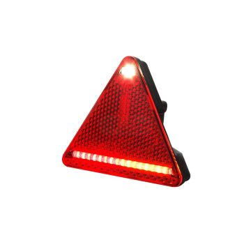 Rechte LED-Rückleuchte, 12V–24V, mit Rückstrahler und 185 cm Kabel WAŚ