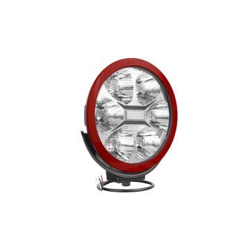Phare routier avec LED et cadre rouge WESEM