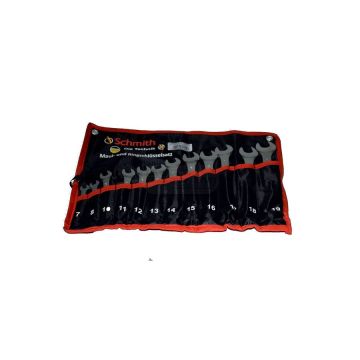Sada plochých a očkových kľúčov, 12 kusov Schmith