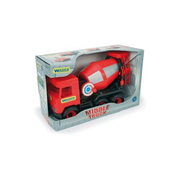 Middle Truck concrete mixer red in a carton
