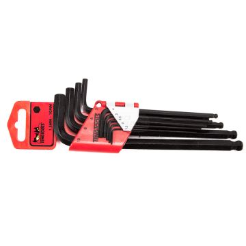 Sada 9 šesťhranných kľúčov, metrických, 1479 mm