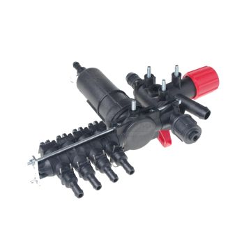 4-section valve with filter