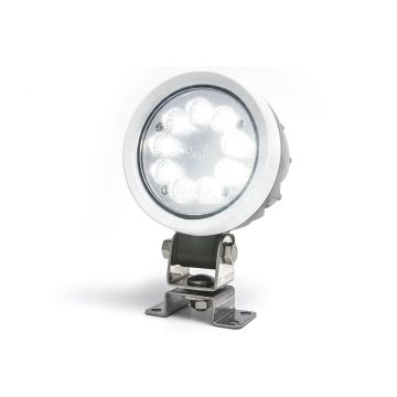 Okrúhle pracovné LED svetlo (rozptýlené svetlo), 12V–70V, s káblom 250 cm WAŚ