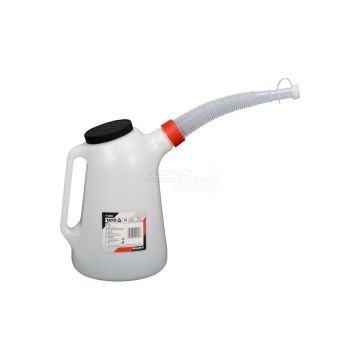 Pracovný nalievací nástroj PE materiál flexibilný lievik YATO 5 L