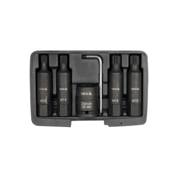 Sada úderových bitov SPLINE YATO 3/4" 6 ks