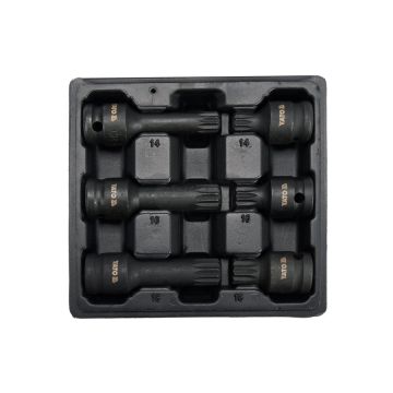 Sada úderových kľúčov s hriadeľom SPLINE YATO 1/2" 6 ks