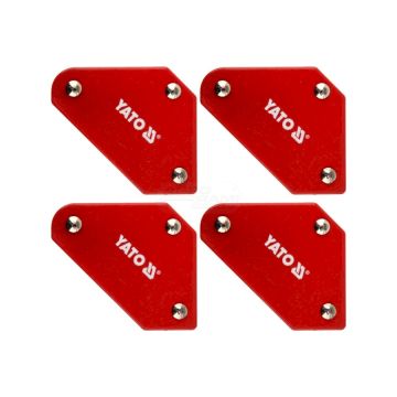 Sada magnetických zváracích uhlových hákov MINI YATO 4 ks