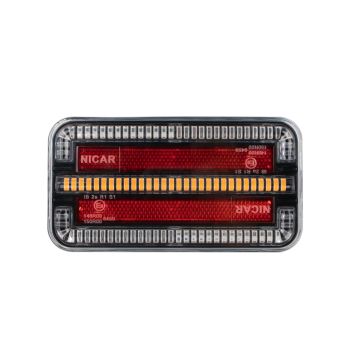 Feu arrière combiné, 3 fonctions, Droit 12-24V TT TECHNOLOGY TT12028P