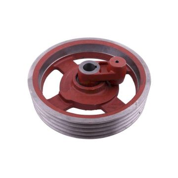 Large V-ribbed pulley