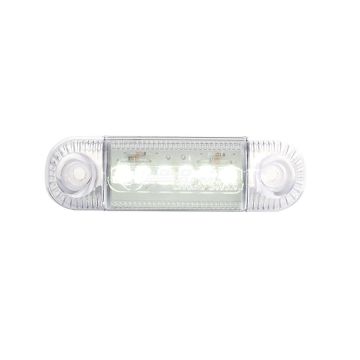 Feu de position avant à LED, monofonction, 12V–24V, avec câble de 22 cm WAŚ