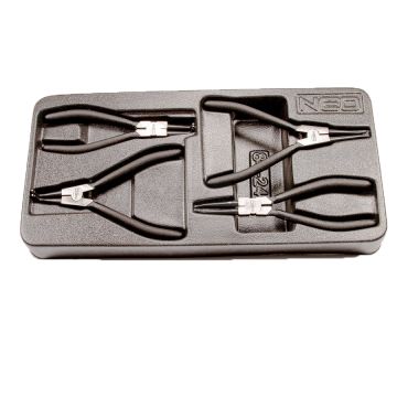 Sada 4 ks klieští na poistné krúžky