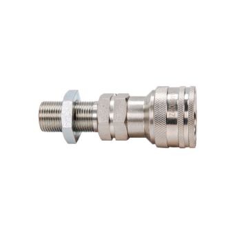 Hydraulic quick connector, long socket M20x1.5, external thread EURO (ISO 7241-A)