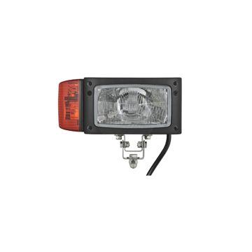 Frontscheinwerfer Typ H4 mit Unterhalterung und Kabel - rechts WESEM