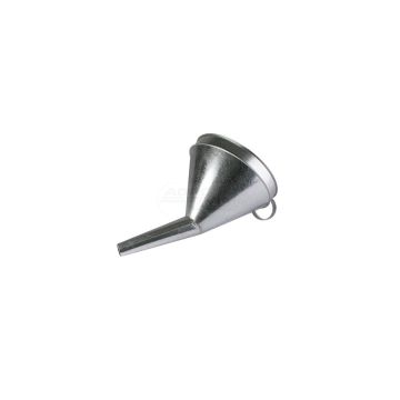 Large, curved metal funnel